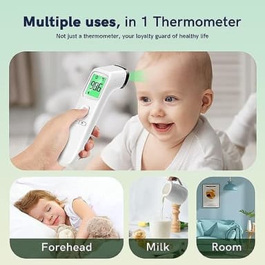 No-Touch Thermometer for Adults and Kids, Fast Accurate Digital Thermometer with Fever Alarm & Silent Mode, Easy-to-use, Forehead Thermometer for Babies, Kids & Elderly - Image 5