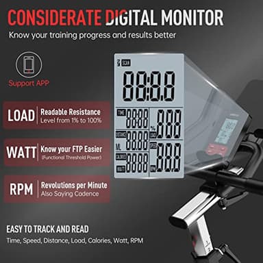 JOROTO X2PRO Bluetooth Exercise Bike, Stationary Indoor Cycling Bike with Readable 100 Levels Magnetic Resistance, Plus 12.6 inch Tablet Bracket - Image 3