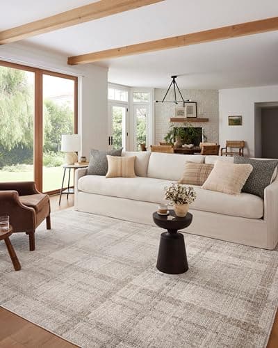 Loloi Angela Rose Ember Collection EMB-04 Ivory/Multi 9'-6" x 13'-1" Area Rug - Image 1