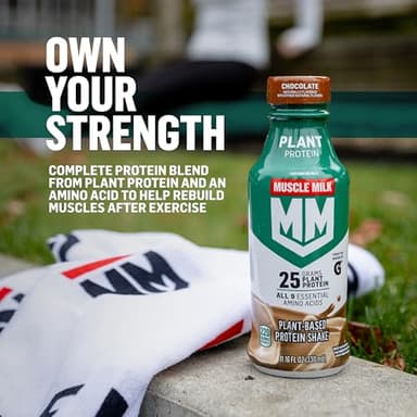 Muscle Milk Plant Based Protein Shake, Vanilla Caramel, 11.16 Fl Oz (Pack of 12) - Image 4