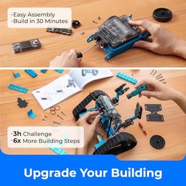 Makeblock mBot2 Rover Emo Robot Programming for Kids, Interactive Robotics Kit Learning and Outdoor Play, Remote Control Coding for Kids 8-12 and up, STEM Educational Building Toys Gifts - Image 3
