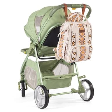 Wrangler Diaper Bag Backpack Aztec Travel Backpack Purses Western Multi-Function Baby Bags for Mom with Waterproof Insulated Pockets - Image 5