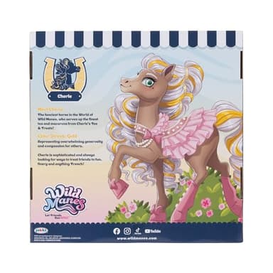 Wild Manes Horse Toys Cherie’s Tea and Treats Cart Playset with Cherie Horse Doll Figure, Includes Brush and Play Accessories - Image 7
