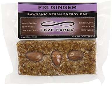 Love Force Rawganic Vegan Energy Bar, Fig Ginger, 3 Ounce - Image 1