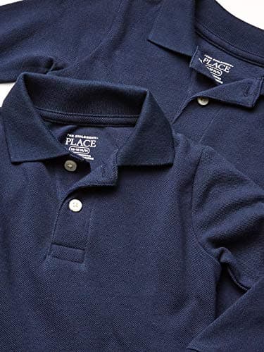 The Children's Place Baby Boys and Toddler Boys Long Sleeve Pique Polo, Nautico, 9-12 MONTHS - Image 3