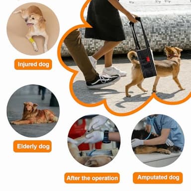 Leather Dog Lift Harness,Sling for Large Dogs Hind Leg Support,Support Harness for Back Legs,Dog Rear Lift Harness Assist for Senior,Injured,Post ACL,TPLO Surgery Recovery Essentials,Mobility aids L - Image 3