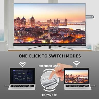 Wireless HDMI Transmitter and Receiver, Plug & Play Portable 2.4G/5G Wireless HDMI Extender Kit for Streaming Video and Audio to Monitor from Laptop/PC/TV Box/Projector - Image 4