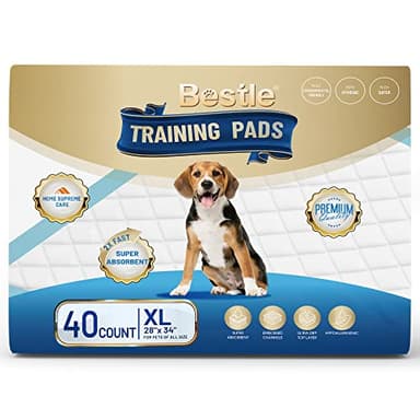 BESTLE Extra Large Pet Training and Puppy Pads Pee Pads for Dogs 28"x34" -40 Count Super Absorbent & Leak-Proof - Image 6