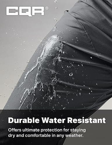 CQR Men's Vent Stretch Pants, Quick Dry Lightweight Casual Cargo Pants, Water Resistant Straight-Fit Utility Work Pants, Shendo Flex Carbon Grey, 32W x 30L - Image 7