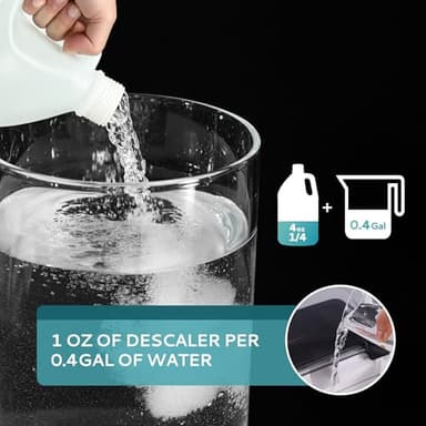 EUHOMY 33 Uses Ice Machine Cleaner Descaler (1 Gallon / 3.75L), 128 Fl OZ Ice Maker Cleaner, Ideal Universal Descaling Solution for All Brands Ice Maker, Single Use Coffee and Espresso Machines - Image 4