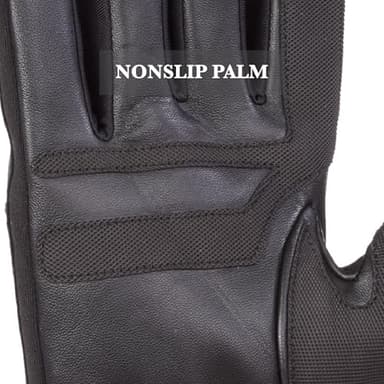 isotoner Men's Water Repellent Lined Genuine Leather Touchscreen Gloves - Image 6