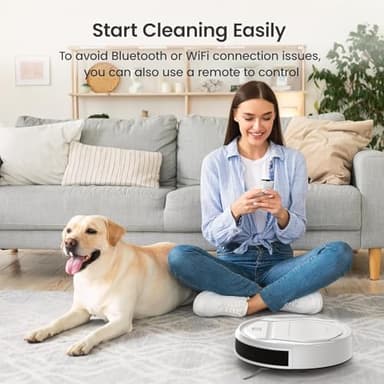 Lefant Robot Vacuum with Remote- Super Thin, Powerful Suction, Quiet,120 Mins Runtime, Self-Charging Robotic Vacuum Cleaner, APP/Voice/WiFi/Alexa Control, Ideal for Pet Hair and Hard Floor - Image 9