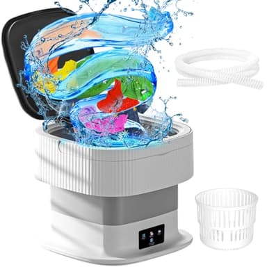 Portable Washing Machine, 11.5L Capacity Laundry Mini Washing Machine with 3 Wash Mode, Portable Washer Machine with Compact Design for Apartments, Travel, Dorms & Small Spaces - Image 1