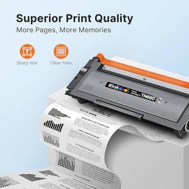 E-Z Ink Compatible TN660 Toner Cartridge Replacement for Brother TN-660 TN660 TN630 High Yield to Use with HL-L2380DW HL-L2320D HL-L2340DW DCP-L2540DW MFC-L2700DW MFC-L2720DW Printer (Black, 2 Pack) - Image 3