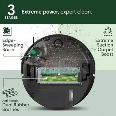 iRobot Roomba Max 705 Vac Robot Vacuum + AutoEmpty Dock - Extreme Power-Lifting Suction, Anti-Tangle Dual Rubber Brushes, Self-Empties, Recognizes and Avoids Obstacles, LiDAR Navigation - Image 4