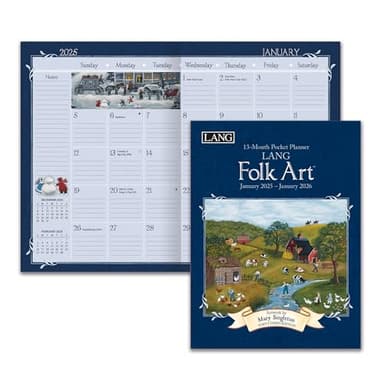 Lang, LANG Folk Art 2025 Monthly Pocket Planner by Mary Singleton - Image 2