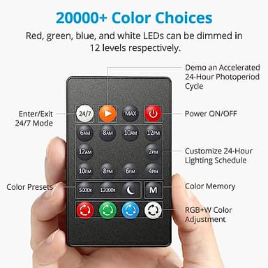 NICREW C10 24/7 LED Aquarium Light for Plants, 18-24 Inches, Full Spectrum Fish Tank Light with Timer, Brightness Adjustable - Image 3