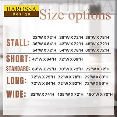 Barossa Design Plastic Shower Liner Clear - Premium PEVA Shower Curtain Liner with Rustproof Grommets and 3 Magnets, Waterproof Cute Lightweight Standard Size Bathroom Curtains - Clear - Image 7