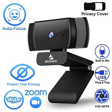 NexiGo N930AF Webcam with Microphone for Desktop, Autofocus, Webcam for Laptop, Computer Camera, 1080p HD USB Web Camera, Compatible with Zoom/Switch 2/Teams/Webex - Image 6
