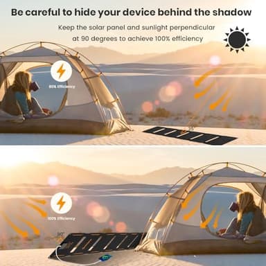 FlexSolar 40W Foldable Solar Panel Charger with USB-C and USB-A Outputs for Phones, Power Banks, Tablets - Waterproof for Camping, Hiking, Backpacking - Image 6