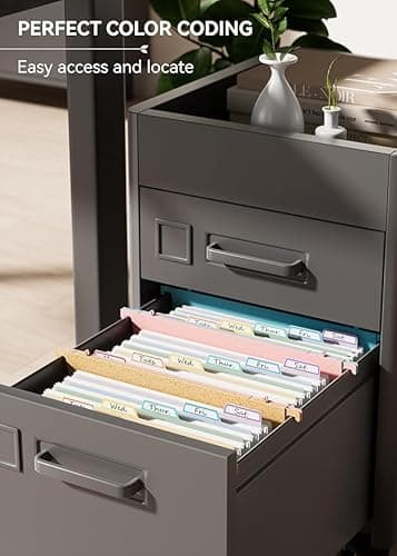 EcoStash Wheat Straw Expanding Hanging File Folders, File Organizer, 1.2" Accordion Pockets, Large Capacity, Letter Size for Filing Cabinet, 100% BPA Free, Return to Nature, Healthy Living-Pink - Image 3