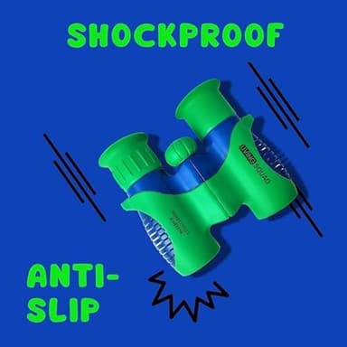 Kids Binoculars 8x21- Kids Gift Aged 3-12, Shock Proof Compact Binoculars for Child Set- Neck Strap, Compass, Carabiner, Case- High-Resolution Optics Boy & Girl Gift Toy for Bird Watching, Camping - Image 5