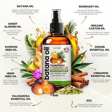 Batana Oil for Hair Growth - 100% Pure, Organic, Cold-Pressed, Unrefined from Honduras by Dr. Sebi - Natural, Vegan for Strong Roots and Thick Hair - Wild Growth for Hair, 2oz - Image 8