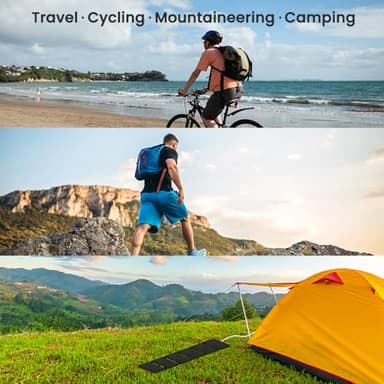 FlexSolar 40W Foldable Solar Panel Charger with USB-C and USB-A Outputs for Phones, Power Banks, Tablets - Waterproof for Camping, Hiking, Backpacking - Image 7