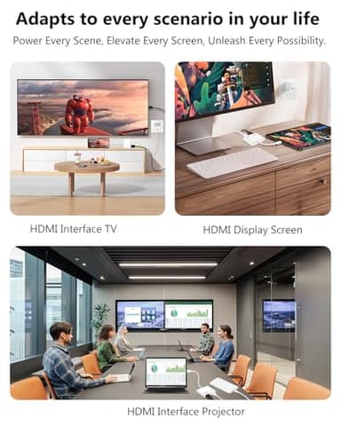 Lightning to HDMI Adapter for iPhone, [Apple MFi Certified] Digital AV Dongle,1080P Sync Screen Cable with Lightning Charging Port for iPhone, iPad to TV/Projector/Monitor No Need Power Supply - Image 7