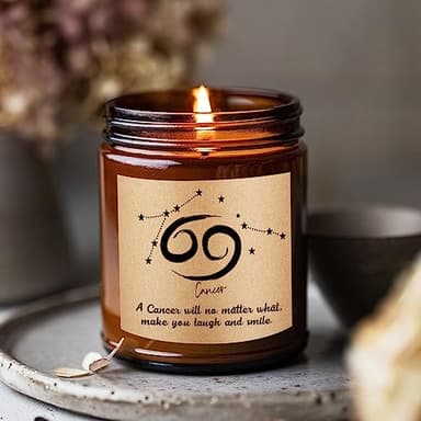 Cancer Zodiac Gifts for Women, Funny Birthday Gifts, Unique Cancer Zodiac Candle Gifts for Best Friends Man Mom Sister Girlfriend 21st 30th 40th 50th, Fun Astrology Present for Grandma Wife Husband - Image 6