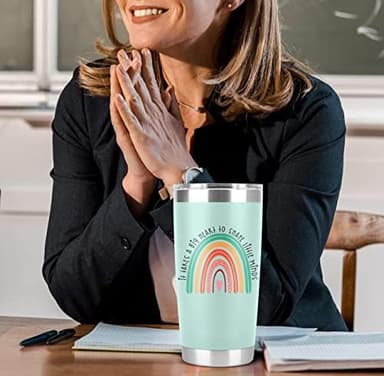 Teacher Appreciation for Women, Men - Teacher Day Gifts, Back to School, Birthday Gifts Idea, Appreciation Week - 20 Oz Tumbler Cup Mug - Image 8