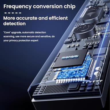 Hidden Camera Detectors,Bug Detector Anti Spy Camera Finder,GPS Tracker Detector Hidden Device Detector,Signal Scanner for Hotels Car Home Travel,6 Levels Sensitivity 4 Modes, 30H Working Time(Black) - Image 2