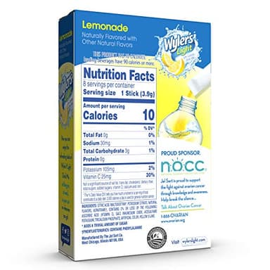 Wyler's Light Singles To Go Powder Packets, Water Drink Mix, Lemonade, 12 Boxes, 8 Servings per Box, 96 Total Servings - Image 2