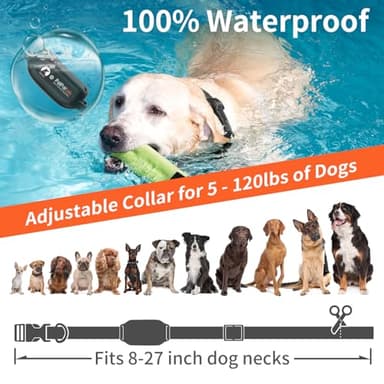 PaiPaitek No Shock Dog Training Collar with Remote 3300ft Range, Strong Vibrating Dog Collar Beep and Vibrate Only, Waterproof & Rechargeable Vibration Collar for Small Medium Large Dogs - No Prongs - Image 3