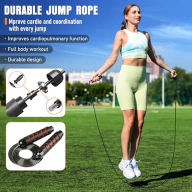 Agility Ladder, Speed Training Equipment Set, 20ft Agility Ladder, 12 Soccer Cones, 4 Hurdles, Jump Rope, Running Parachute, Basketball Football Soccer Training Equipment for Kids, Youth, Adults - Image 6