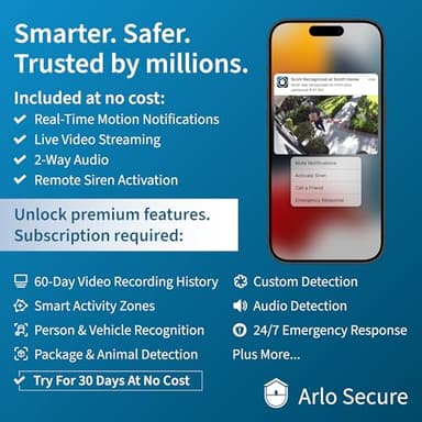 Arlo Essential Security Camera 1080p HD | Outdoor - Indoor | 2nd Gen |2 Cameras (Renewed) - Image 2