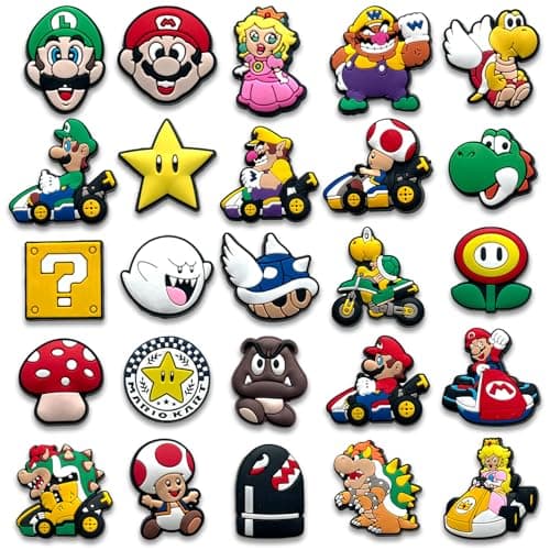 25Pcs Shoe Charms Fits for Croc Clog Sandals Shoes Decoration, Anime Accessories Charms for Women - Image 1