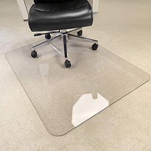 [Upgraded Version] Crystal Clear 1/5" Thick 47" x 35" Heavy Duty Hard Chair Mat, Can be Used on Carpet or Hard Floor - Image 1