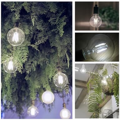 ENERGETIC SMARTER LIGHTING 5W Dimmable G25 LED Edison Light Bulb, G25 (G80) Globe Bulb, 60W Equivalent, 5000K Daylight, Christmas Light, E26 Standard Base, ETL Listed, 6-Pack - Image 6