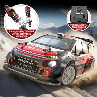 MJX Hyper GO 14303 1/14 Citroen C3 Fast RC Cars for Adults, Max 40mph Brushless RC Drift Car with Gyro, 4WD RTR High Speed RC Rally Car, 2 of 2000 mAh Drifting RC Remote Control Car for Adult - Image 3