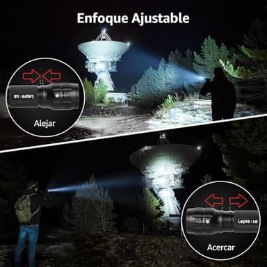 Lighting EVER LED Flashlights High Lumens, Small Flashlight, Waterproof, Adjustable Focus Flash Light for Outdoor, Emergency, Camping, AAA Batteries Included, 2 Pack - Image 7