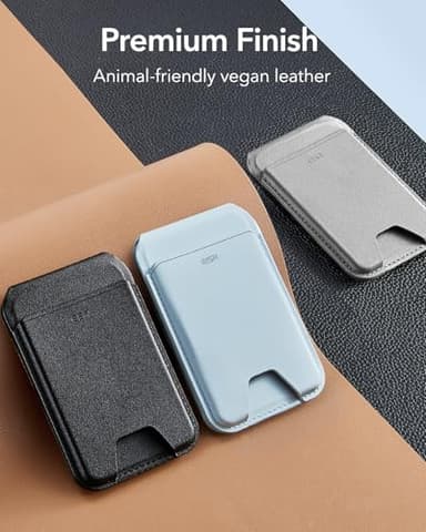 ESR Upgraded for MagSafe Wallet, 5 Card Holder, RFID Blocking, Magnetic Wallet for iPhone with Adjustable Stand, Slim for iPhone 17/16/15/14/13/12 Series, Not for 13/12 Mini, Grey - Image 9