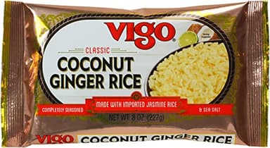 Vigo Authentic Coconut Ginger Rice, Imported Jasmine (Coconut Ginger, 8 Ounce (Pack of 1)) - Image 1