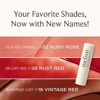 Melixir Vegan Lip Butter (12 Colors), Hydrating Tinted Lip Balm Stick, Bee-Free, Petrolatum-Free, Plant-Based, Moisturizes Dry & Chapped Lips With Shea Butter, Sheer, Natural Finish - #02 Nudy Rose - Image 2