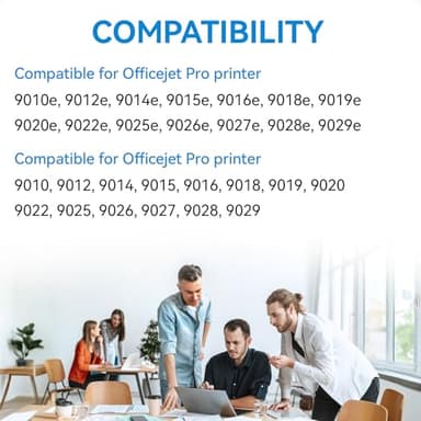 962XL Ink Cartridges Combo Pack Compatible for HP 962 962XL Ink Cartridges Combo Pack Compatible for HP Officejet Pro 9015e 9018e 9010 9025e 9015 9020 9018 Printer, 1 Black 3 Color - Image 3