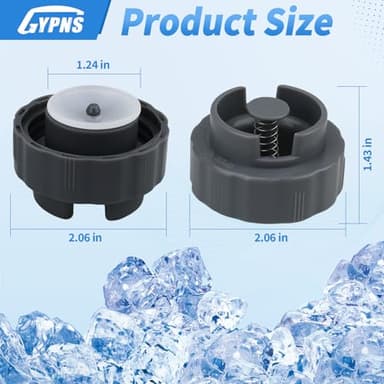 Ice Maker Water Tank Cap Valve Assembly Compatible With GE Profile Opal 2.0 & 1.0 Nugget Ice Maker, for Opal Nugget Ice Maker Side Tank Replacement Parts - Image 2