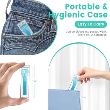 Floss Threaders, 400 Count Threaders for flossing, Dental Floss Threader for Braces, Bridges, Implants, Permanent Retainer (Pack of 4) - Image 3