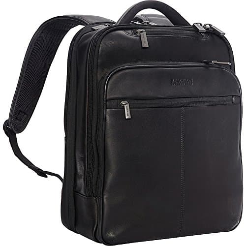 Kenneth Cole Reaction Manhattan Messenger Shoulder Satchel Bag, Black, 16" Laptop Backpack - Image 1