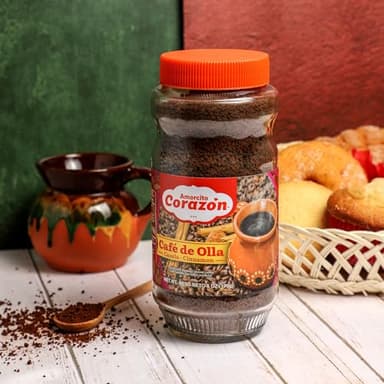 Amorcito Corazón - Traditional Mexican Instant Coffee - 6 oz (170 g) - Café de Olla with a Sweet Touch of Cinnamon and Piloncillo - Image 5