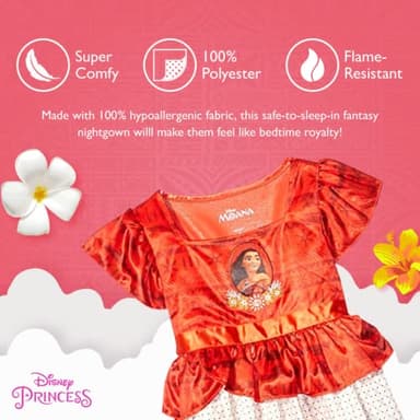 Disney Girls’ Little Princess Fantasy Gown, Moana Ocean Princess 3, 3T - Image 3